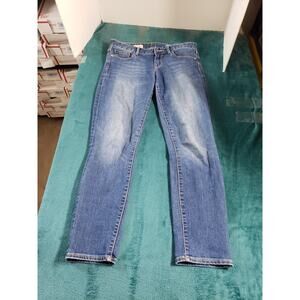 Gap Jeans Size 27 Short Womens Blue Denim Stretch Pants Mid Rise Always Skinny